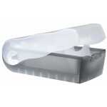 HAN Karteibox CROCO - A7 quer, für 900 Karten, grau-transluzent