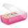 HAN Karteibox CROCO - A8 quer, für 500 Karten, pink-transluzent
