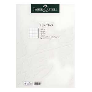 Briefblock A4 kar.FSC-Mix Faber-Castell,50 Blatt - 80g/m² Papier