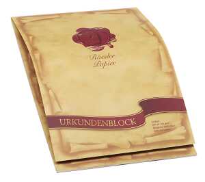 Urkundenblock A4 20 Blatt 100g/m²