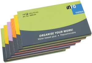 Haftnotiz Spring-Mix 6er 125x75 mm, je 100 Blatt