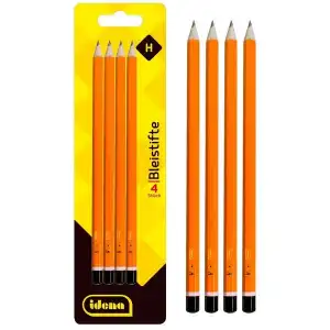 Idena Bleistift FSC100% 4St., Härte H