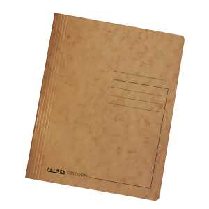 Falken Schnellhefter A4 Karton braun beh.u.kfm.Heftung, 25 Stück