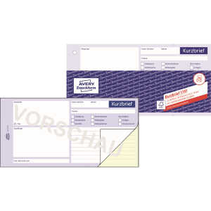 Kurzbrief 1/3 A4 SD 2 x 40Blatt