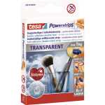 tesa Powerstrips Large - ablösbar, Tragfähigkeit 1 kg, transparent