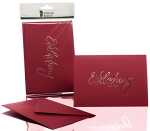 Briefkarte B6 HD 5/5 rosso RÖSSLER 1181955072 EINLADUNG
