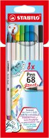 STABILO Pen 68 brush 8er Kartonetui