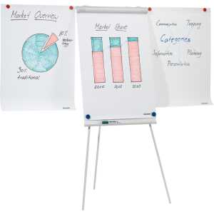Flipchart ECO neutral mit 2 ausziehbaren Armen