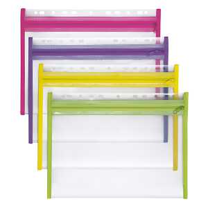 Sammelmappe VELOBAG XS sortiert 4er Pack - in gelb, grün, pink,lila