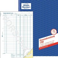 Zweckform 1768 Kassenabrechnung, DIN A4, mit...