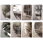 SKOR Trauerkarten Fotomotiv+Spruch sortiert 11,5x17,5 cm 1St