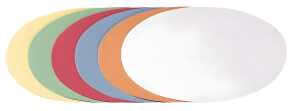 Franken Moderationskarte - Oval, 190 x 110 mm, sortiert, 250 Stück