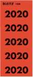 LEITZ Inhaltsschildchen 2020 100ST rot 14200025