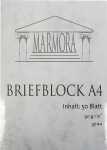 Briefblock A4 Marmora 50 Blatt, grau