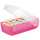HAN Karteibox CROCO - A7 quer, für 900 Karten, pink-transluzent