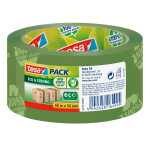 Verpackungsklebeband tesapack Eco & Strong - PP, 66 m x 50 mm, grün