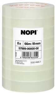 Klebefilm 8RL 19mm 66m transparent NOPI 57889-00000-00