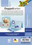 Doppelkarten m.Umschlag 5 St.,105x150mm Hellblau