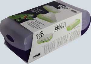 HAN Karteibox CROCO - A7 quer, für 900 Karten, lila-transluzent