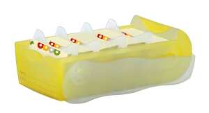 HAN Karteibox CROCO - A7 quer, für 900 Karten, gelb-transluzent