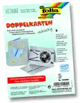 Doppelkarten m. Umschlag 5 Stück 105x150mm Silber