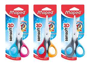 Maped Bastelschere Sensoft 3D, Läng e: 130 mm, Rechtshänder (82693008)