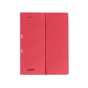 Ösenhefter - A4 1/2 Vorderdeckel kfm. Heftung, rot, Manila, 250 g/qm