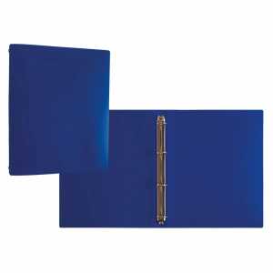 IDENA Ringbuch A4 4 Ringe PP Idena blau 30mm, transluzent
