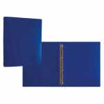 IDENA Ringbuch A4 4 Ringe PP Idena blau 30mm, transluzent