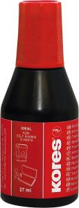 Stempelfarbe ohne Öl, 27ml rot mit Verstreicher # SF71328