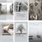 Glückwunschkarten 100er Trauer 6fach sortiert...