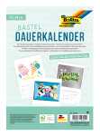 Bastelkalender 17x24cm weiß FOLIA 2314 Druck schwarz