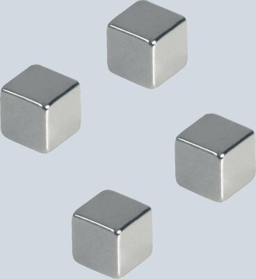 Würfelmagnete 10x10x10mm silber, superstark