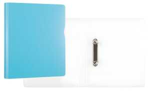 Idena Ringbuch A4 2 D-Ringe,25mm,himmelblau