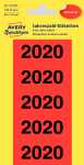 Zweckform Jahreszahl 2020 rot 60x24mm - Avery Zweckform