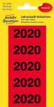 Zweckform Jahreszahl 2020 rot 60x24mm - Avery Zweckform