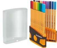 STABILO point 88 20er ColorParade anthrazit/orange