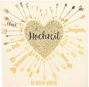 Glamour Klappkarte quadratisch Motiv 44