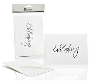Briefkarte B6 HD 5/5 weiß RÖSSLER 1181955009 EINLADUNG