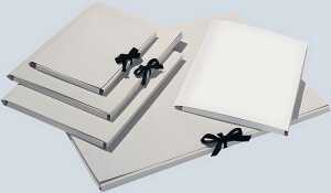 Sammelmappe Graukarton A4 mit Band