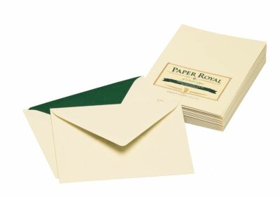 Briefumschlagpack 20/C6 Paper Royal Cham. Gerippt