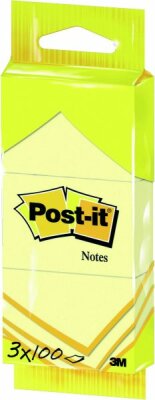 Post-It Haftnotizen gelb 3x38x51mm 100 Blatt