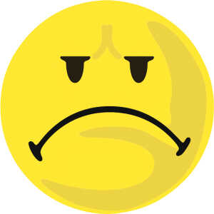 Wertungssymbole negativ d=9,5cm, gelb, 100 Stück