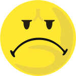 Wertungssymbole negativ d=9,5cm, gelb, 100 Stück