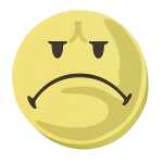 Wertungssymbole negativ d=9,5cm, gelb, 100 Stück