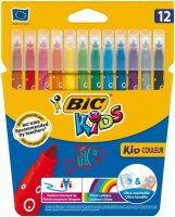 Bic Fasermaler KID COULEUR Medium 12-farbig sortiert...