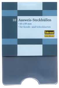 Idena Ausweis-Steckhülle 89x60mm, transparent