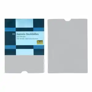 Idena Ausweis-Steckhülle 89x60mm, transparent
