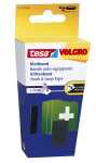 tesa On & Off Klettband - 1 m x 20 mm, schwarz, selbstklebend