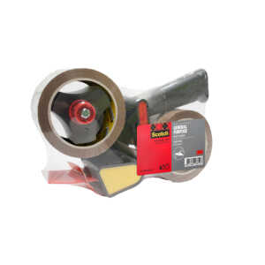Scotch Packband braun Abroller + 2Rl 50mmx66m